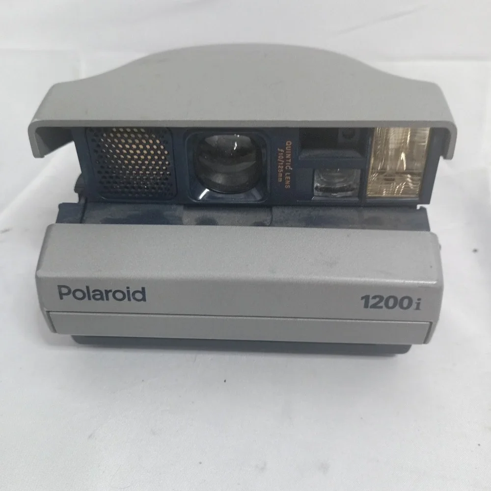Polaroid 1200i Instant Film Camera Silver Spectra Wide Folding Vintage a9